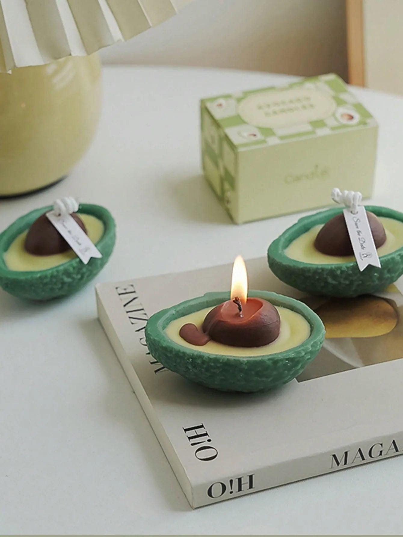 Avocado Scented Candle Sage And Sea Salt Handcrafted With Stone Wax Celebrations Anniversaries Birthday Special Occasion