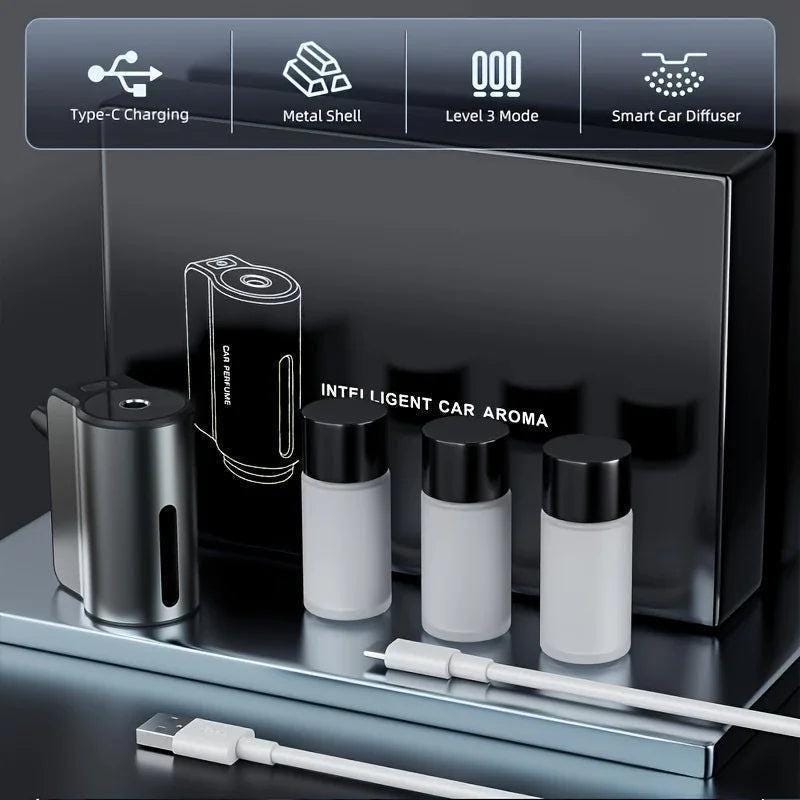 Car Air Purifiers Purifier Humidifier Freshener Essential Diffuser Fragrance Aroma AI Aromatherapy Perfume Oil Ionizer Generator
