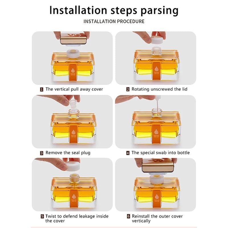 Car Perfume Car Air Freshener Smell Aromatherapy Long Lasting Fragrance Deodorizing Car Ornaments Accessories New