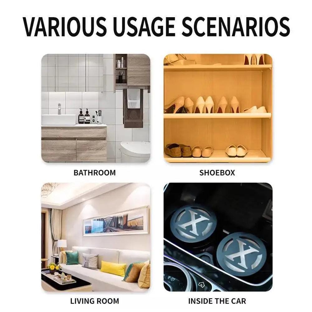 Car Solid Aromatherapy Air Freshener Long Lasting Multiple Scents Fresh Fruity Floral Odor Eliminator