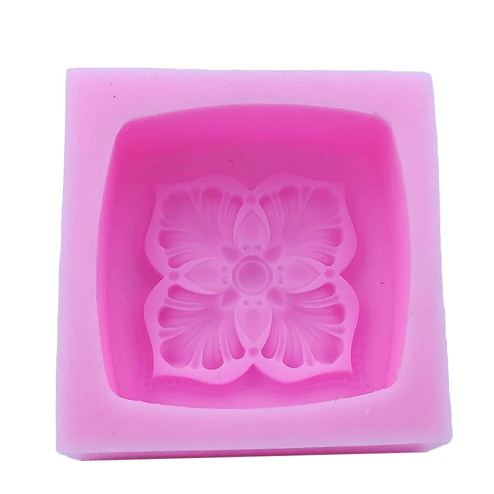 Classical Handmade Soap Mold Scented Wax Melt Molds DIY Flower Silicone Molds For Soap Making