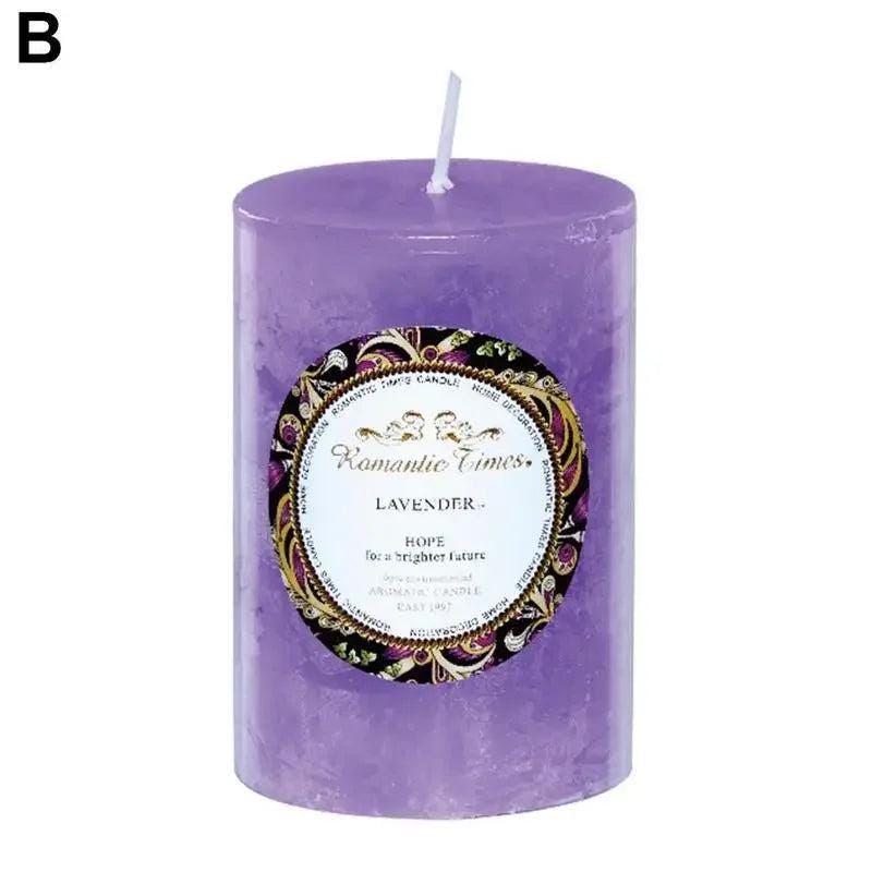 Household Smokeless Column Wax Scented Candles Church Holiday Wedding Scented Birthday Buddhist Candles Home Decoration