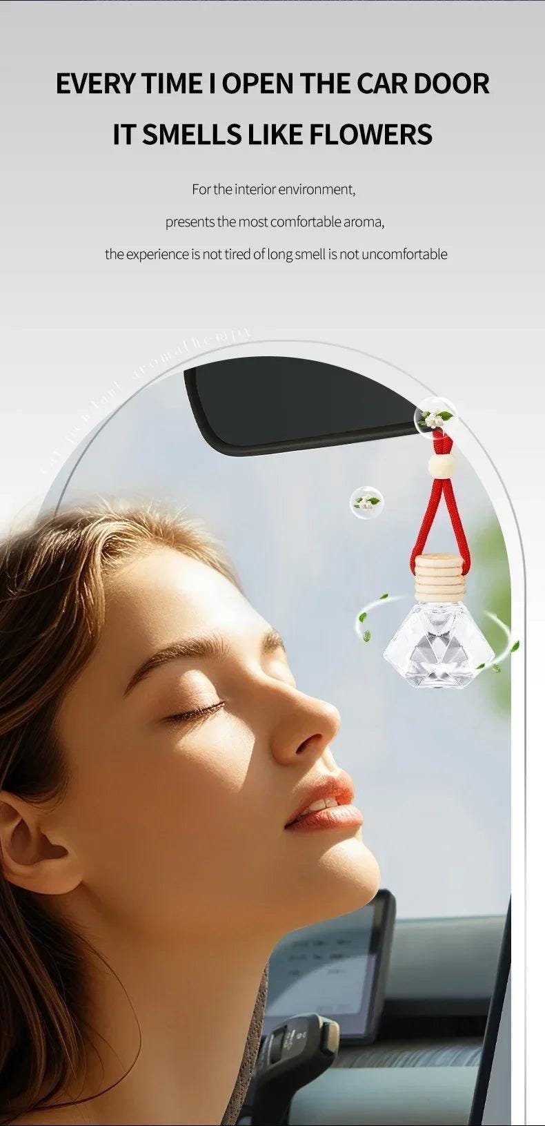 Luxury Car Air Freshener Perfume Bottle 8ml | Long-Lasting Scent