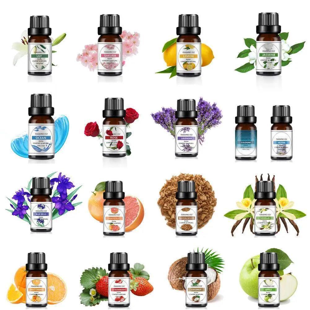 10ML Essential Oils Lavender Jasmine Essence Fragrance Oil for DIY Scented Candle Soap Car Air Freshener Perfume