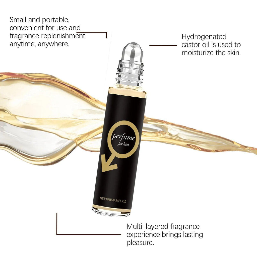 Men's Daily Cologne Roll-On Crisp Fresh Scent Natural Long-Lasting All Occasions