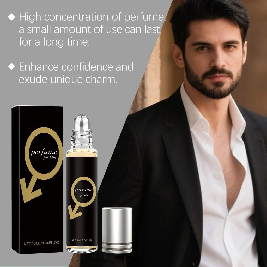 Men's Daily Cologne Roll-On Crisp Fresh Scent Natural Long-Lasting All Occasions