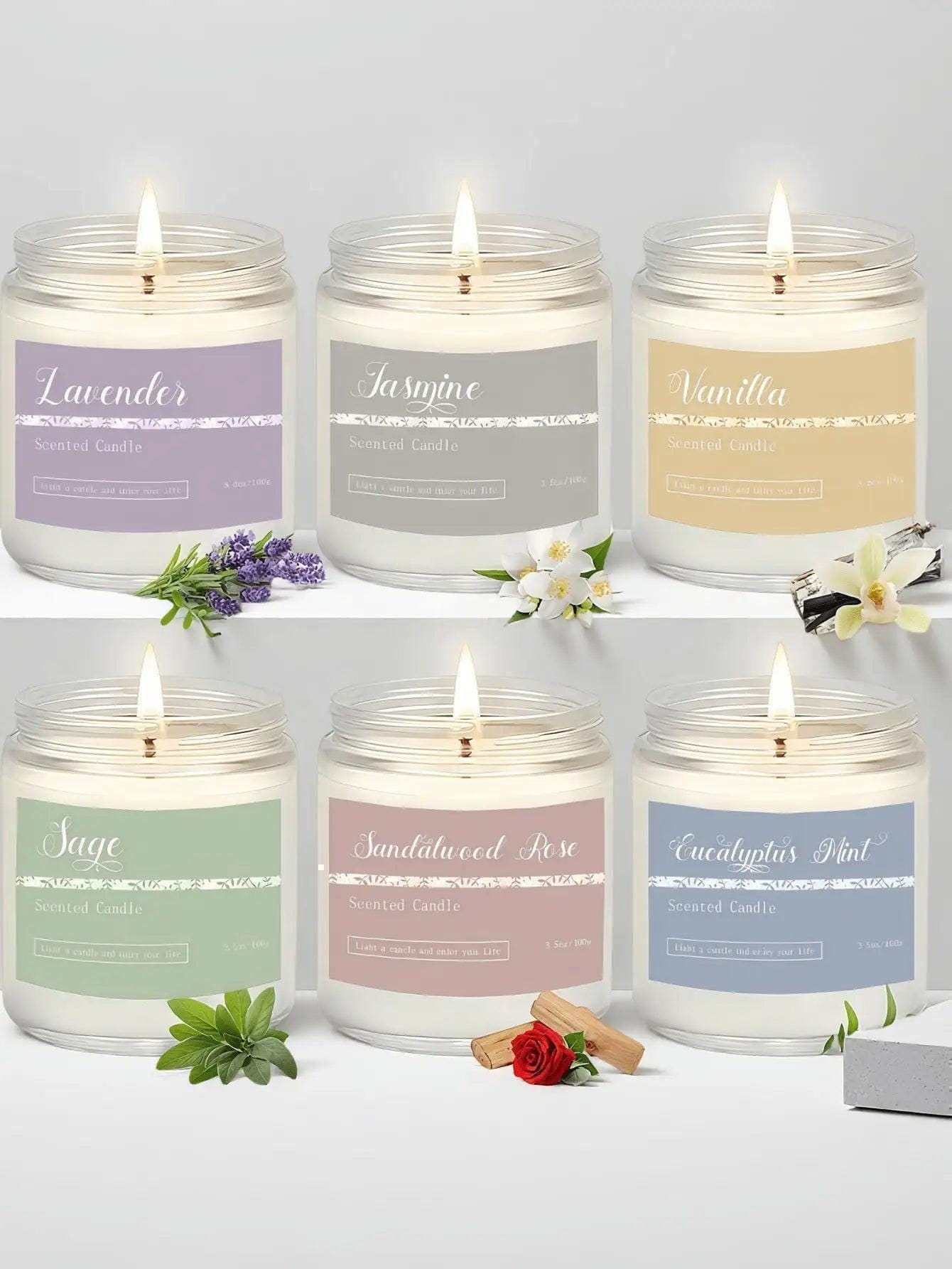 1PC Scented Candles Canned Candles,Long-Lasting Fragrance, With Essential Oil Fragrance,Suitable For Bedroom Bathroom