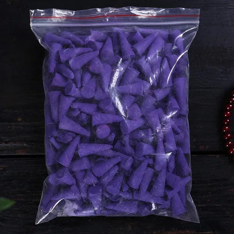 60Pcs Scented Incense Cones Anxiety Relief Fragrance Incense Cones Natural Scents Cones for Meditation Relaxation Sandalwood