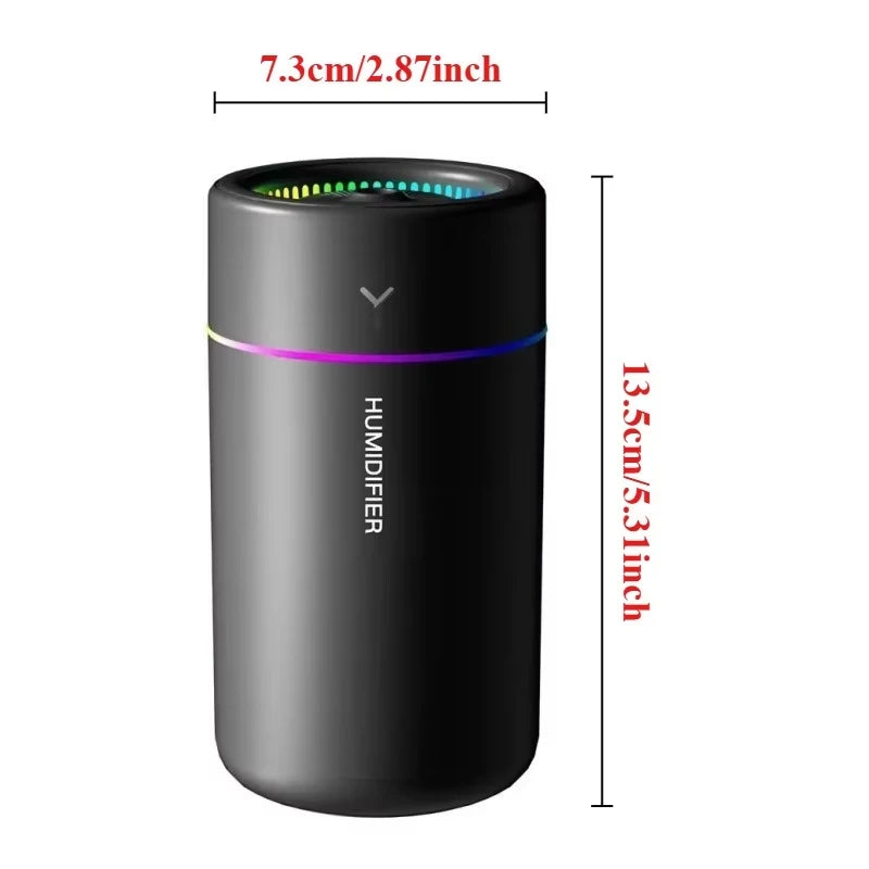 180ML Car Mini Aroma Diffuser Perfume Air Humidifier Essential Oil Purifier Aromatherapy Color Lights For Car Home Bedroom - HEAVEN SCENT FRAGRANCES 