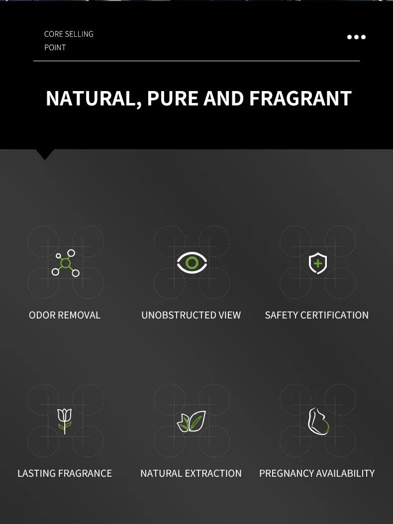 Car Fragrance Air Freshener Long-Lasting Charming Fresh Scent for Car Interior - Premium - HEAVEN SCENT FRAGRANCES 