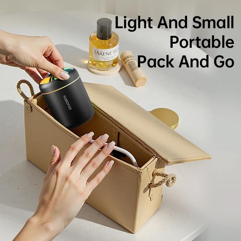 180ML Car Mini Aroma Diffuser Perfume Air Humidifier Essential Oil Purifier Aromatherapy Color Lights For Car Home Bedroom - HEAVEN SCENT FRAGRANCES 