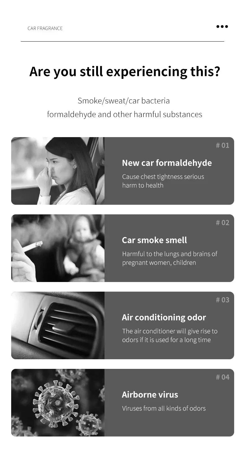 Car Fragrance Air Freshener Long-Lasting Charming Fresh Scent for Car Interior - Premium - HEAVEN SCENT FRAGRANCES 