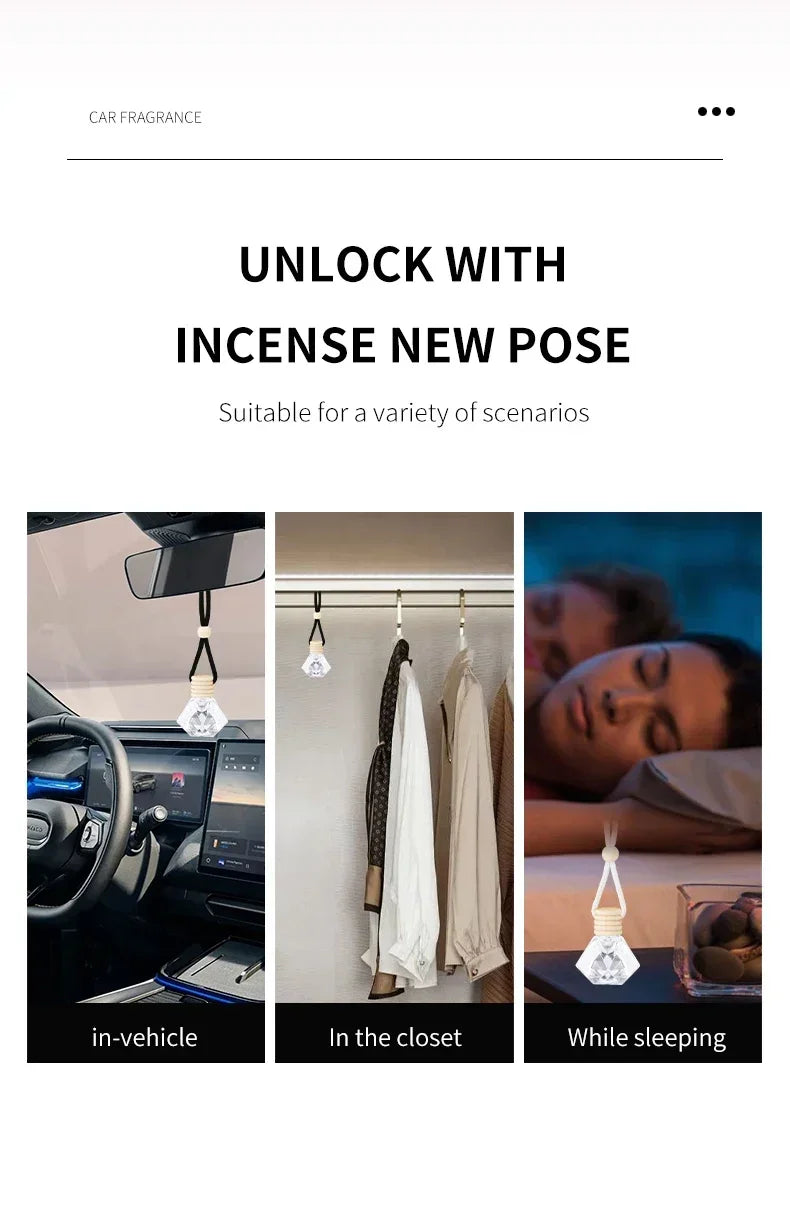 Car Fragrance Air Freshener Long-Lasting Charming Fresh Scent for Car Interior - Premium - HEAVEN SCENT FRAGRANCES 