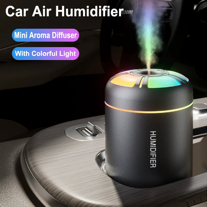 180ML Car Mini Aroma Diffuser Perfume Air Humidifier Essential Oil Purifier Aromatherapy Color Lights For Car Home Bedroom - HEAVEN SCENT FRAGRANCES 