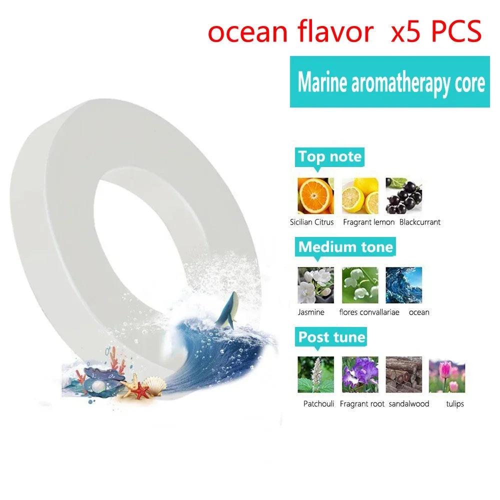 Solar Rotating Car Air Freshener Aromatherapy Diffuser Interior Decoration Multiple Scents