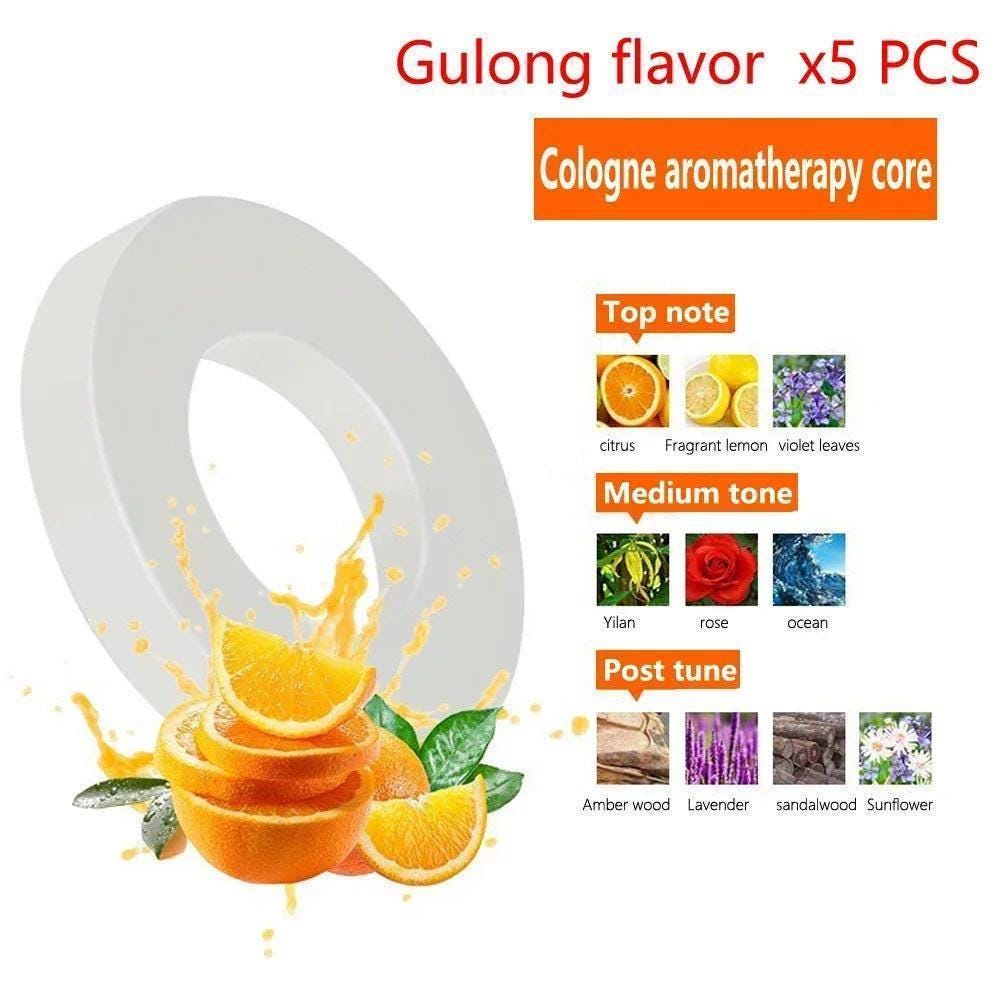 Solar Rotating Car Air Freshener Aromatherapy Diffuser Interior Decoration Multiple Scents