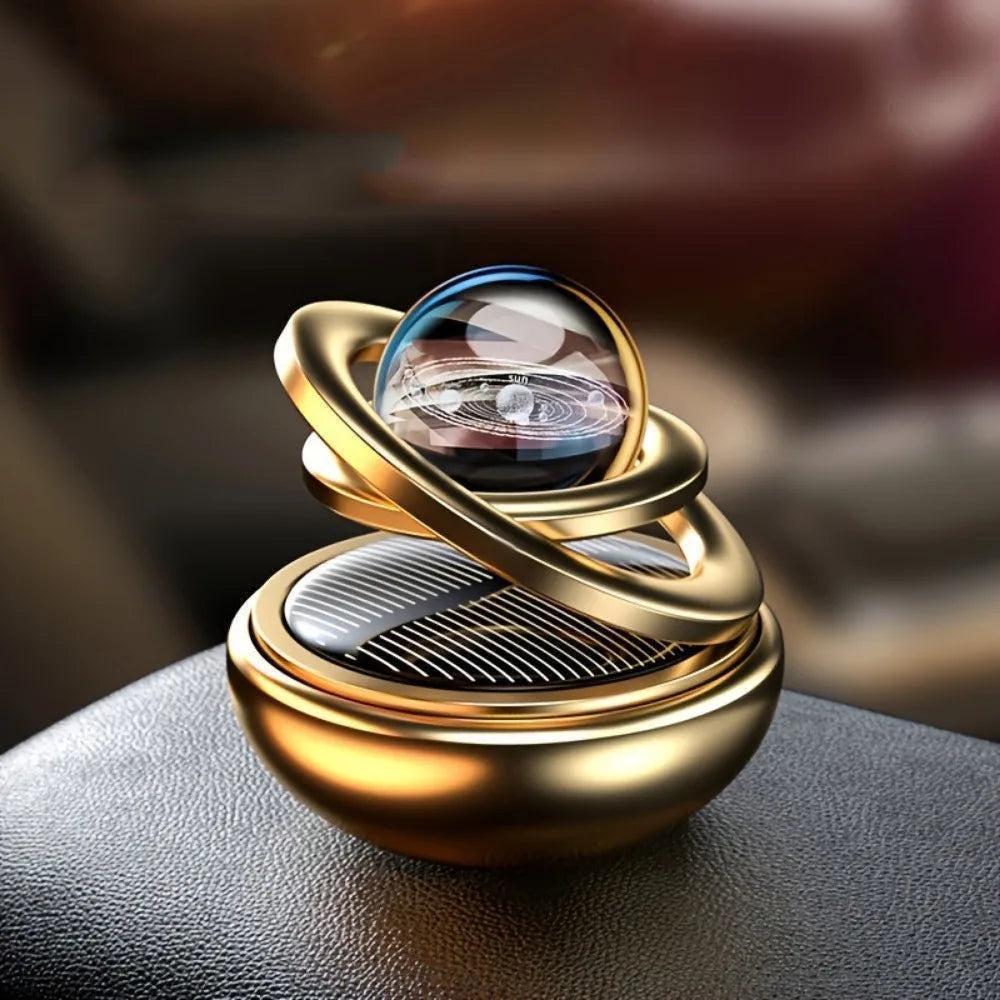 Solar Rotating Car Air Freshener Aromatherapy Diffuser Interior Decoration Multiple Scents