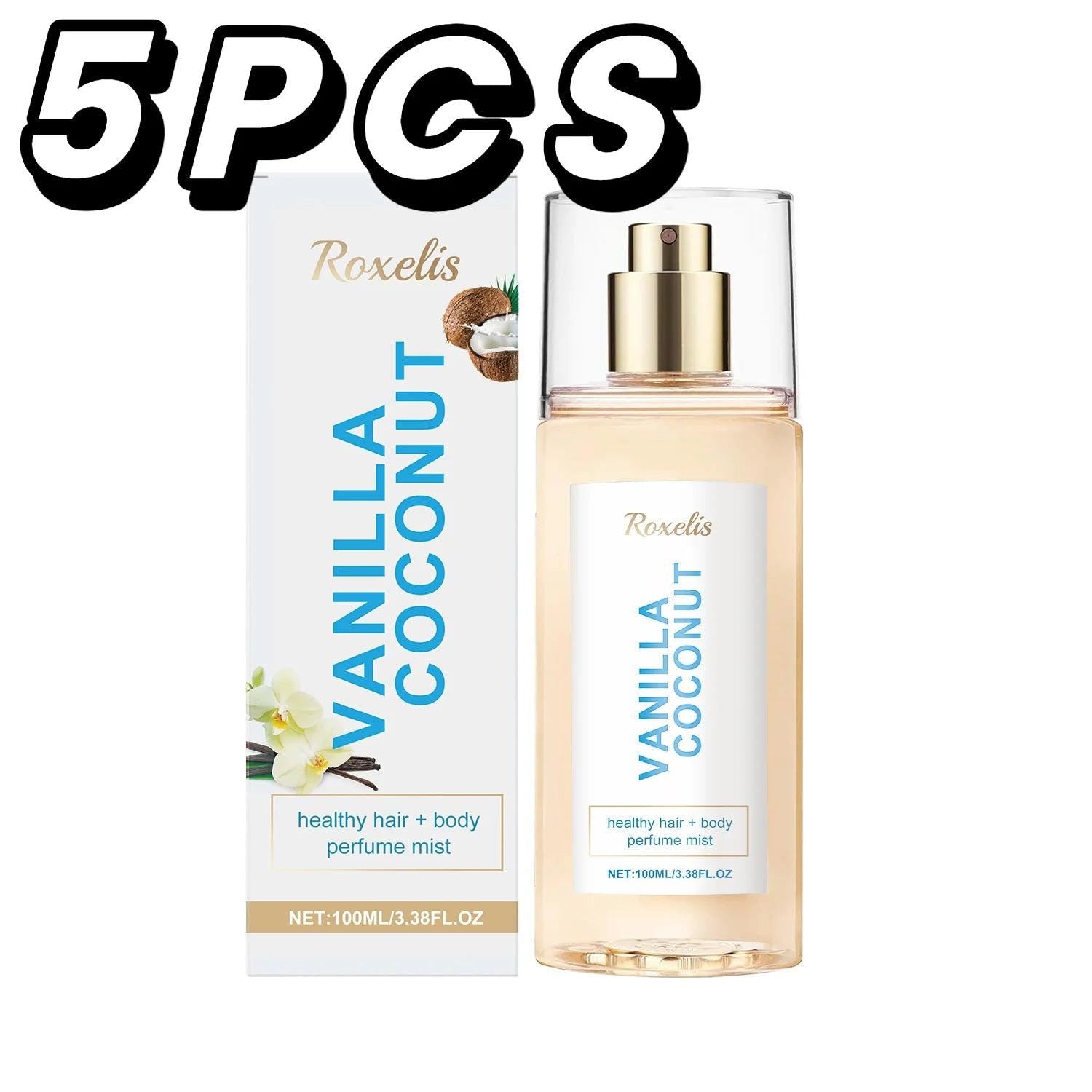 Vanilla Coconut Lady Body Cologne Natural Lasting Luxury Refreshing Light Fragrance Exudes Unique Charm Romantic Elegant Scents