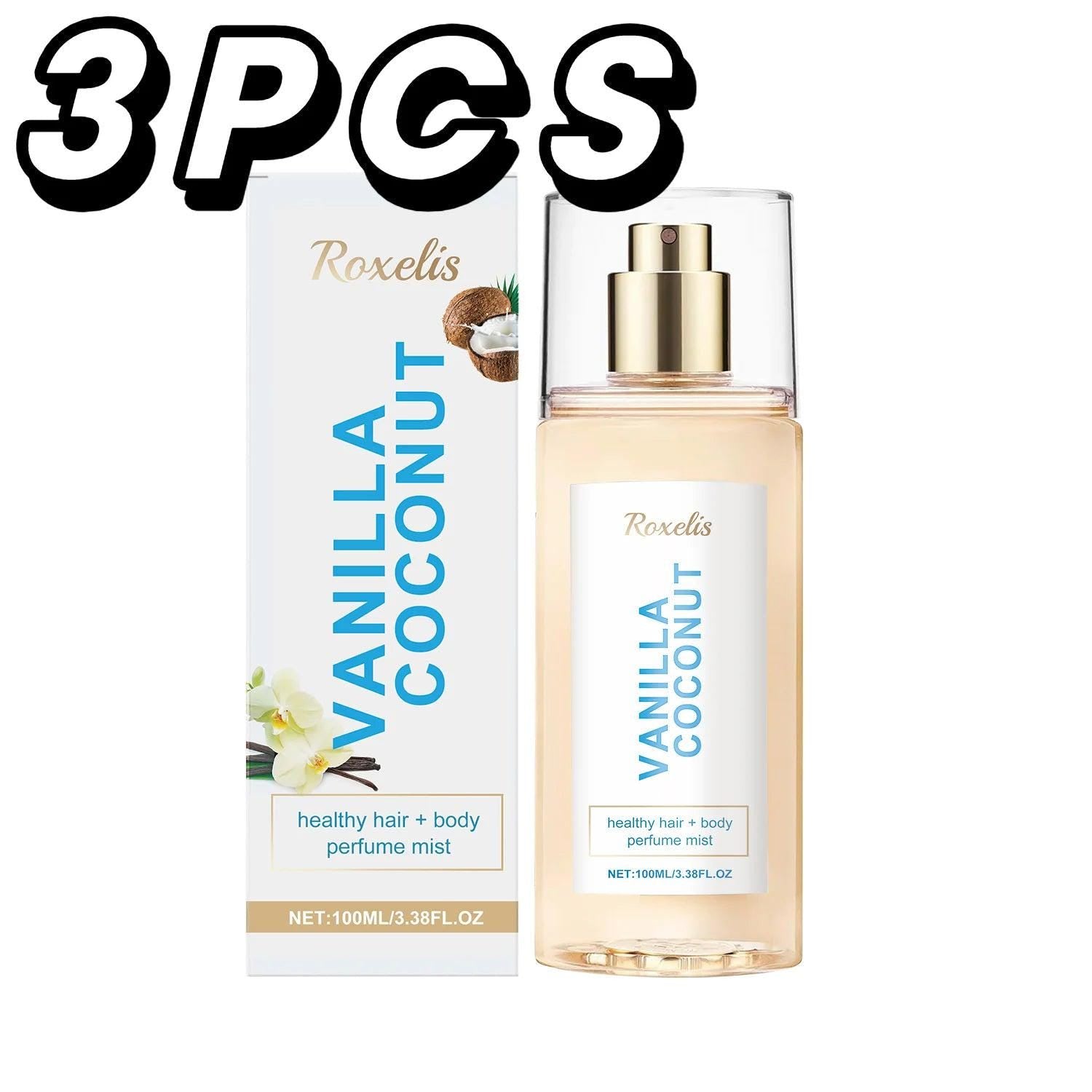 Vanilla Coconut Lady Body Cologne Natural Lasting Luxury Refreshing Light Fragrance Exudes Unique Charm Romantic Elegant Scents