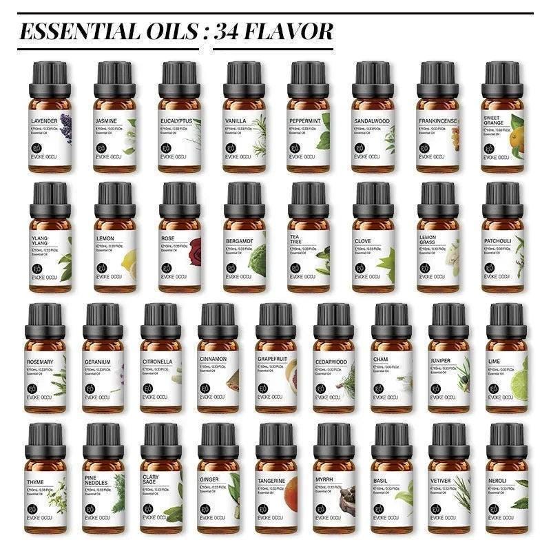 10ml Aromas Fragrance Oils Pure Undiluted Strong Smell Candle Soap Bath Home Hotel Diffuser Humidifier Candle